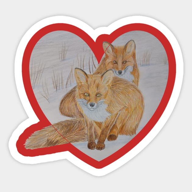 Fox Sticker by An.D.L.